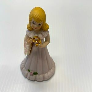 Enesco Growing Up Girls Blonde Age 9 Birthday Girl Figurine NWT